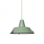 Asi Industrial Cord Drop Dome Pendant Light Lamp - Green.