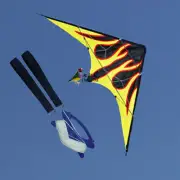 New 63-Inch 1.6m Dual Line Flame Stunt Kite Outdoor fun Sport Toys for Beginner