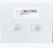 Fashion Stud Geometric Shaped Earrings Push-back 2.9G Silver
