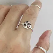 Sterling Silver Small Tree of Life Ring, Fortune Ring, Tree Rings, Dainty Ring
