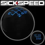 BLACK/BLUE FING FAST SHIFT KNOB FOR 6 SPEED SHORT THROW SHIFTER 12X1.5 K18