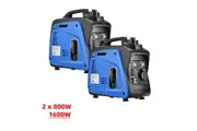 2x GENTRAX 800W Max 700W Rated Inverter Generator