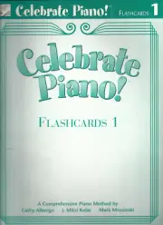Celebrate Piano Flashcards 1 Albergo Intervals Quarter Half Notes Rests Ties