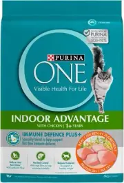 PURINA One Cat Adult Dry Food Indoor Advantage Chicken 6kg Immune Defence Plus