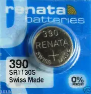 5 Renata 390 Watch and Calculator Batteries