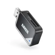 Anker 2-in-1 USB 3.0 SD Card Reader for SDXC, SDHC, SD, MMC, RS-MMC, Micro SDXC,