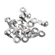 Ball Chain Connector 4mm 4.5mm Hole Pull Loop Link Stainless Steel 10pcs