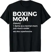 [X.Style] Boxing Mom Definition Boxer ds152 T-Shirt (S) Black
