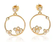 Phoenix Earrings in Sterling Silver with Matt Finish - Elegant Jewellery in Australia