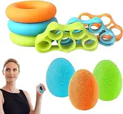 Hand Stretcher - Forearm Strengthener | Grip Strength Trainer Finger Exerciser Stress Relief Ball for Rock Climbing