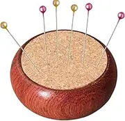 Cork Pin Cushion - Round Cork Pincushion Needle Holder,Portable Handcraft Tool Versatile Quilting Accessories for Mom Friends Family