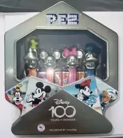 Disney 100 Years of Wonder PEZ Dispenser and Refills Set of 4 Exp 09/2027