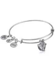 $38 Alex and Ani Conch Shell (ii) Rafaelian Silver Charm Bangle JAA17