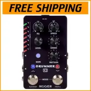 Drum Machine Pedal - 121 Rhythm Grooves & EQ Knob for Perfect Tone Adjustment