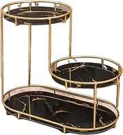 RELIABLE FOR YOU - Metal Bathroom Storage Rack – Corner Shelf Organiser for Cosmetics, Toiletries & Skincare | Space-Saving 3-Tier Metal Shelf for Vanity, Countertop, or Shower