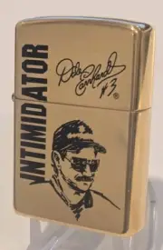 1998 Prototype DALE EARNHARDT Sr. INTIMIDATOR Vintage Solid Brass Zippo Lighter