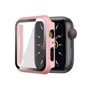 ZUSLAB for Apple Watch Ultra 2 (2023) 49mm Hard Case with Tempered Glass Screen Protector Ultra 2 Thin Anti Fall Tough Protective Cover - Rose Gold