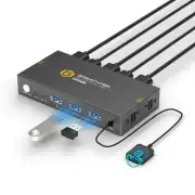 KVM Switches 2 Port 8K60Hz, GREATHTEK KVM Switch HDMI Share USB Devices with ...
