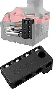 Magnetic 1/4-Inch Hex Bits Holders Fit for Milwaukee M18 Fuel Impacts Drivers,DIY Magnet Drill Bit Tool Holster Pick Up Sleeve Organizer, Hex Screw Bit Storage on side of Power Drill