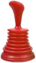 Sink Plunger, Plunger with Ergonomic Handle, Bathroom Drain Cleaner Tool for Unclogging Slow Sinks, Tubs, and Showers, Small and