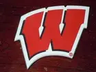 NCAA Vtg WISCONSIN BADGERS BIG 10 Large 3D RUBBER FRIDGE MAGNET Standings Board
