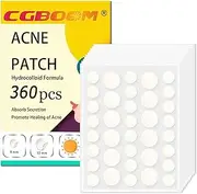 CGBOOM 360PCS Acne Pimple Master Patches, Salicylic Acid & Niacinamide, Face Spot & Blemish Treatment Stickers, 2 Sizes (8mm, 12mm)