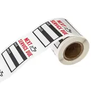 Oil Change Service Reminder Sticker Clear Window Lite Stock Sticker 100pcs/Roll Stickers