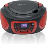 CDR-365U/RD Portable Radio CD Player Digital FM PLL Boombox CD Player CD-R CD-RW