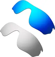 [HKUCO] Plus Mens Replacement Lenses For Oakley RadarLock Pitch - 2 pair