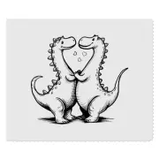 2 x 'Cute Dinosaurs in Love' Lens Cleaning Cloths (LC00028895)