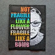 Ruth Bader Ginsburg Iron On/Sew On Patch - RBG