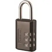 Master Lock COMBINATION PADLOCKS 30mm Case, 5mm Shackle Diameter, Hardened Steel
