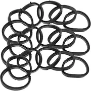 Kisangel 50pcs Barbell Rubber Ring Model Clay Gadgets Pole Barbell Anti-fall Goggles Bar Tools Spare Grinding Head Pole Accessories Round Accessories Fitness Barbell Vent Filter Black