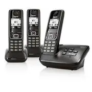 Siemens Gigaset A420A TRIO Cordless Analog Phone with 3 Handsets and Answering Machine