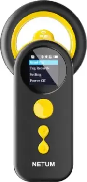 NETUM Bluetooth Pet Microchip Reader, 3-in-1 Wireless Universal Microchip Tag Re