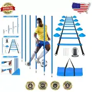 Adjustable Agility Poles & Speed Ladder Set for Comprehensive Athletic Training