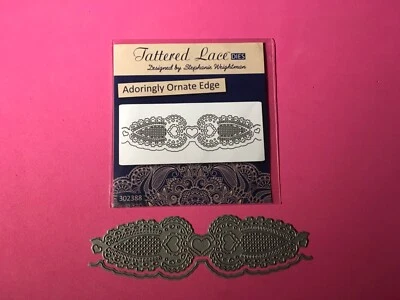 Tattered Lace Die TLD 302388 ADORINGLY ORNATE EDGE Craft Die,Tracked Aust Post