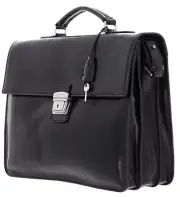 The Bridge Shoulder Bag 06441801 Laptop Bag Leather Black Man