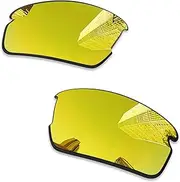 [Combine8] Combime 8 Premium Polarized Mirror Replacement Lenses for Oakley Flak 2.0 Asian Fit (AF) OO9271 Sunglasses - 24K Gold Mirror, 24kgold, One Size