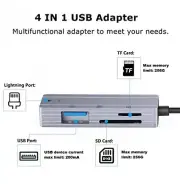 Lightning to USB Camera Adapter [Apple MFi Certified] SDMicro SD Dual Slot