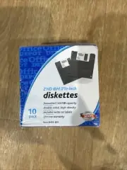 Office Depot Diskettes 10-Pack 2HD IBM 3 1/2in 1.44MB Double Sided High Density