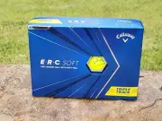 Brand New! Callaway ERC Soft Golf Balls Yellow 12 Pack Triple Track Technology