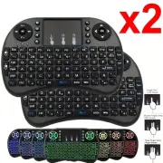 2x Portable Mini Wireless Keyboard Touchpad 2.4GHz For TV/PC/Android No Backlit