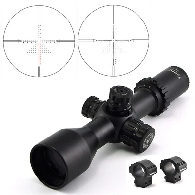 Visionking 3-12x42 FFP Rifle Scope Mil dot 30 mm Tube Shooting Low Dovetail Ring