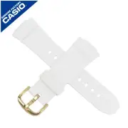 Genuine Casio Watch Strap Band for BG-6901-7 BG 6901 BABY G GOLD BUCKLE WHITE