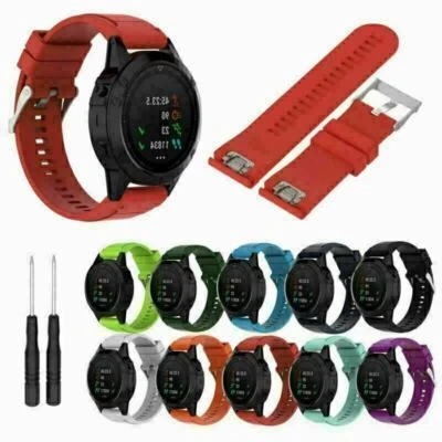 Silicone Quick Release Watch Band Strap Replacement Bracelet For Garmin Fenix 3