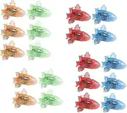QUMIIRITY 20pcs Cartoon Plane Transparent Pull Back Aircraft for Random Colors for Parent Interaction Fun Activity and Skill Development Random Color