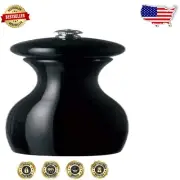 7-Inch Marsala Collection Black Salt Mill - Adjustable Coarseness & USA-Made