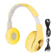 Wireless Bluetooth Headphones-Colorful Lights Large Battery Capacity Foldable