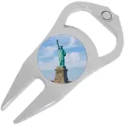Statue of Liberty Golf Ball Marker Divot Repair Tool Bottle Opener